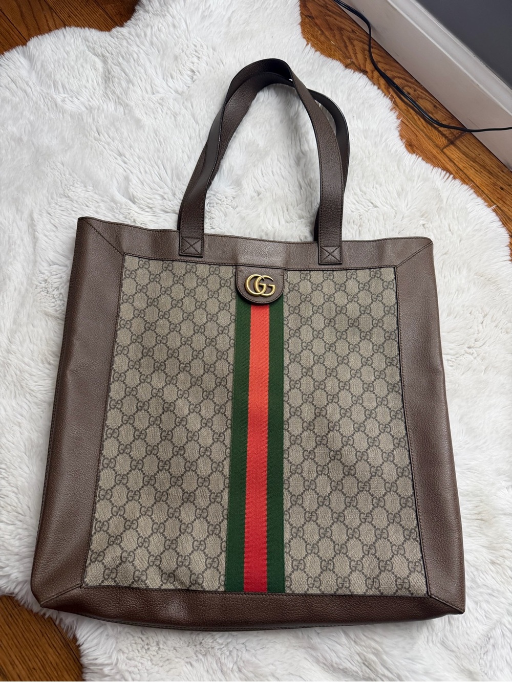 Gucci Brown GG Supreme soft Ophidia large (I don't have the small bag.)